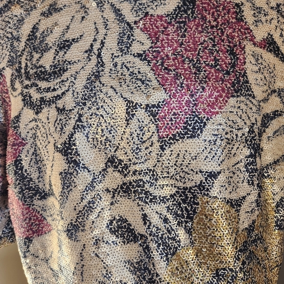 Anthropologie Sequins Shirt Size 0 - Picture 5 of 10